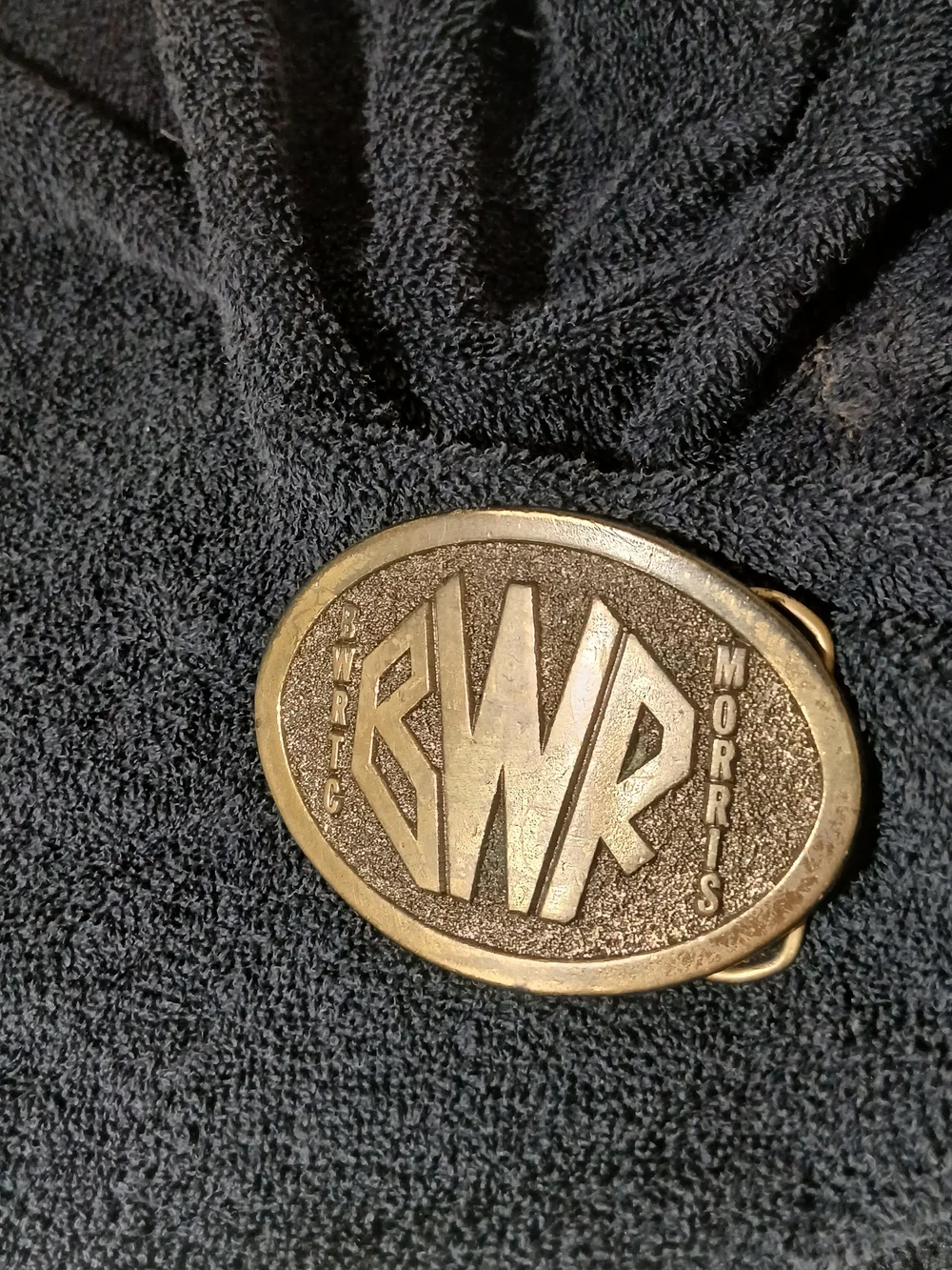 Vintage BWRTC Morris Brass Belt Buckle Boiling Water Reactor Training Center